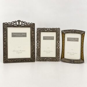 Sheffield Home Coquette Picture Frame Set Pewter Victorian Dark Academia 5x7 4x6